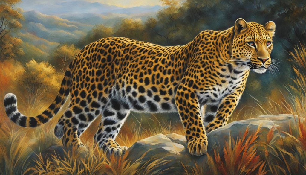 Krafttier Leopard in der Wildnis