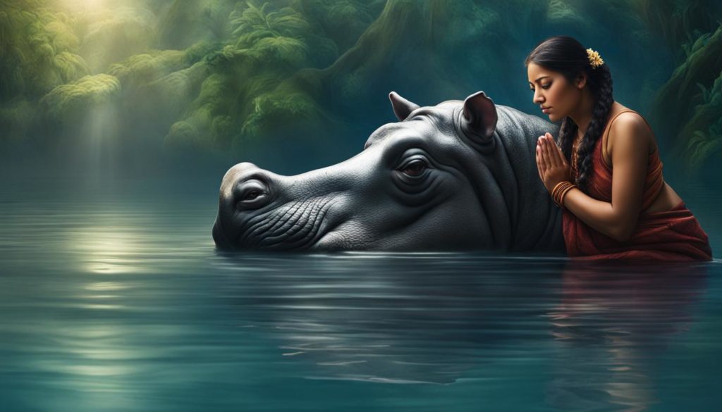 Krafttier-Meditation mit dem Flusspferd