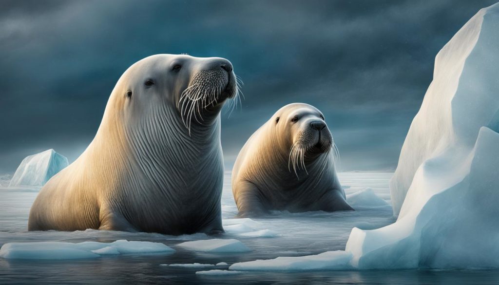 Krafttier Walross in der Arktis