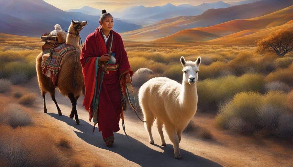 Schamanische Tierbegleitung mit Lamas