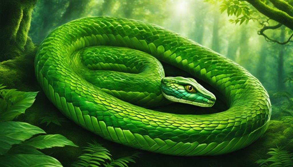 Schlange in der Natur