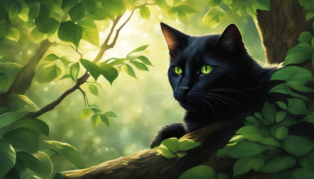 Schwarze Katze als Glücksbringer