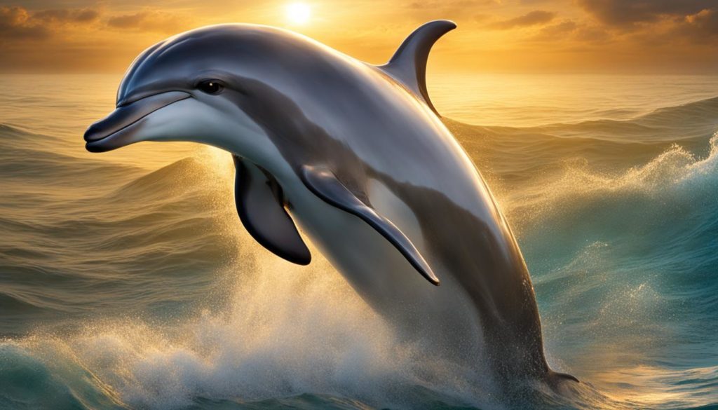 intuitive Weisheit des Krafttier Delfins