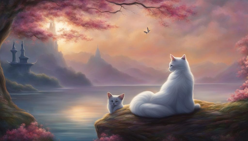 krafttier meditation mit einer katze