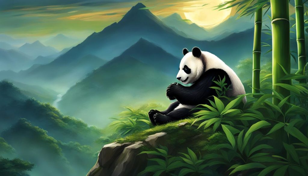 pandabär totemtier
