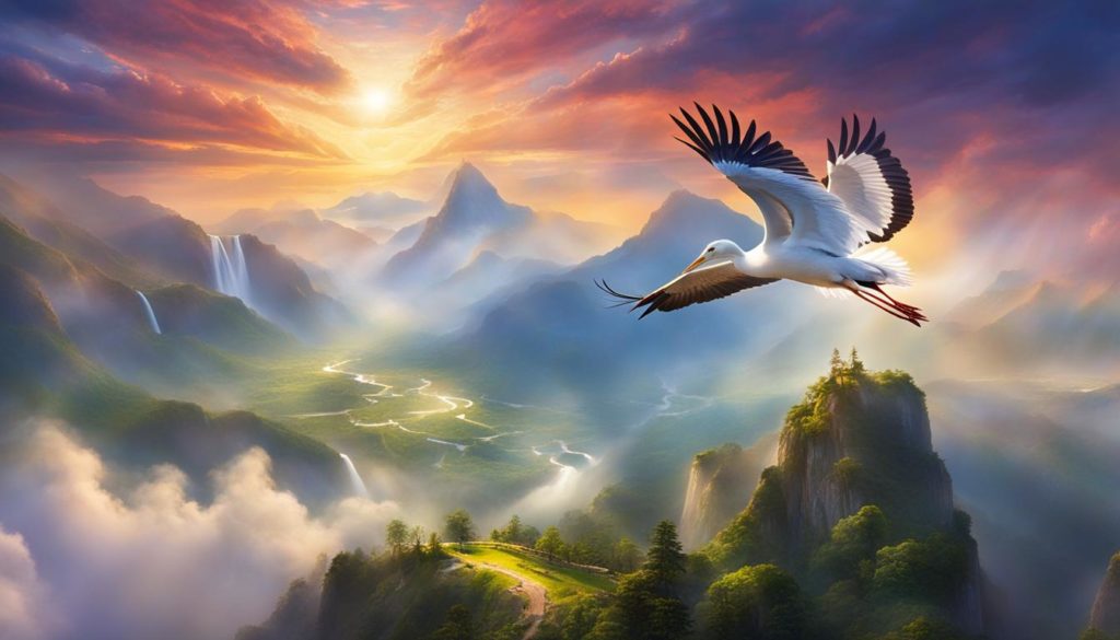 spirituelle Bedeutung des Storchs