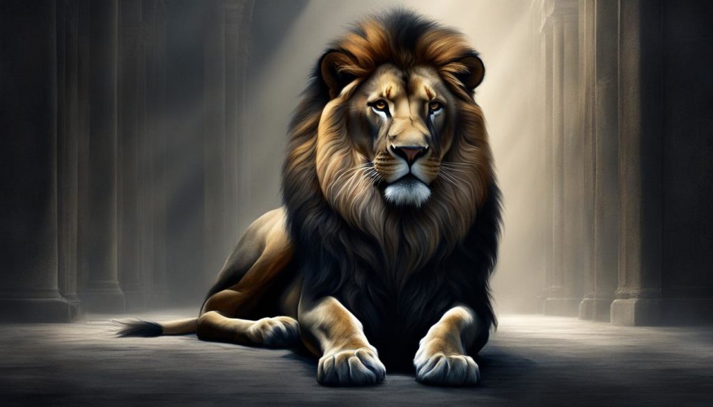 symbolischer Löwe