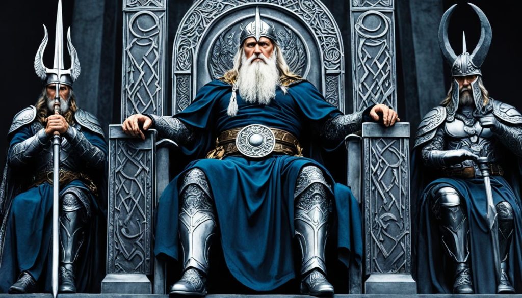 Odin als Allvater über den Göttern von Asgard
