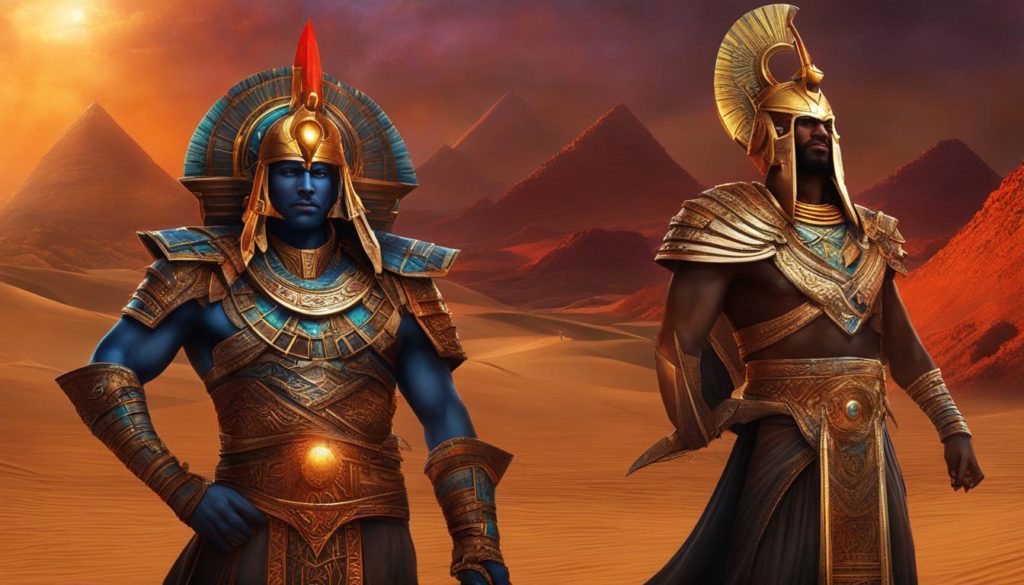 Seth und Osiris Konflikt