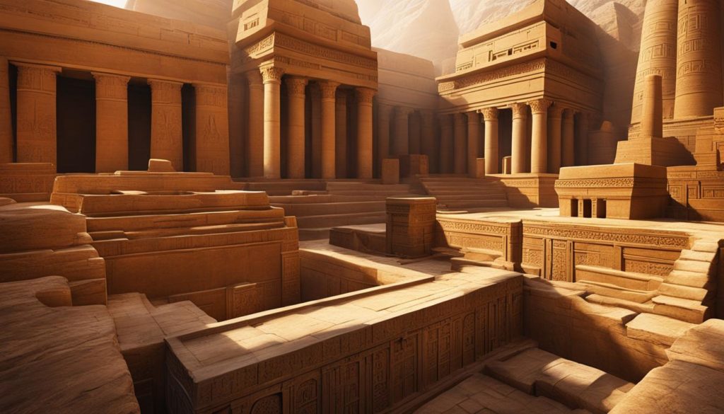 Tempel des Geb - Erdgott in Ägypten