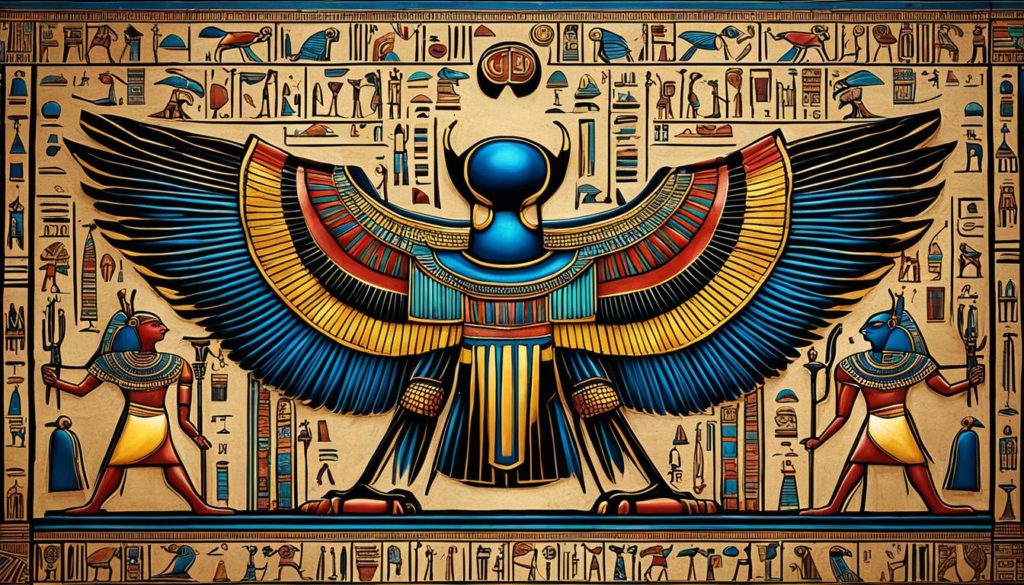 Altägyptische Kunstwerke mit Khepri
