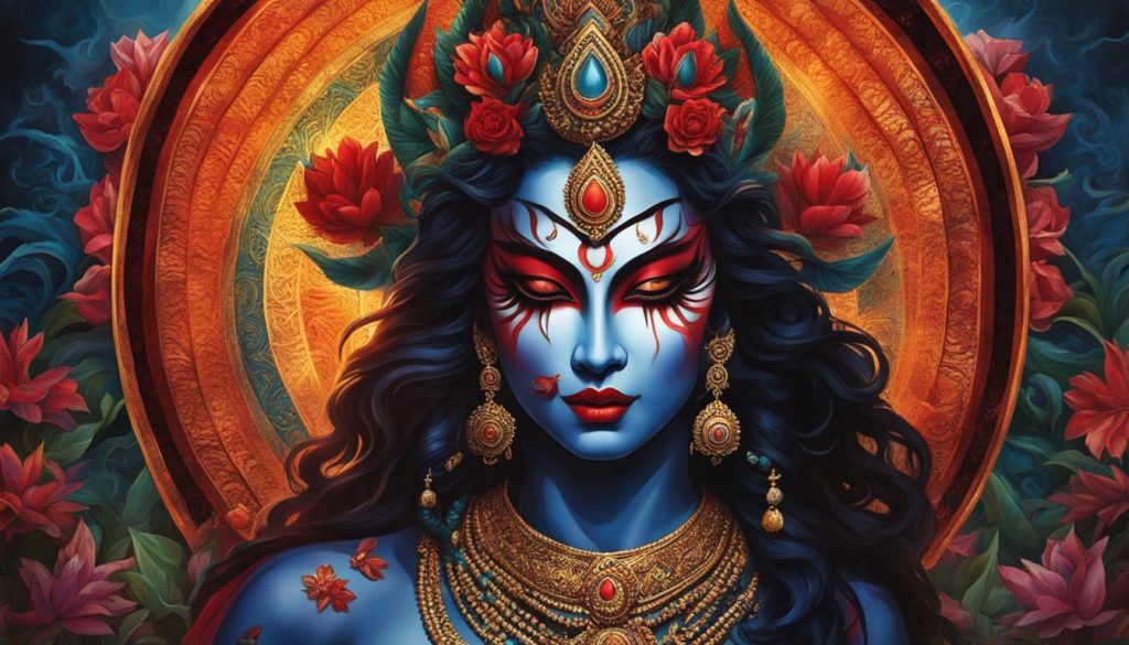 Darstellung der Hindu-Göttin Kali