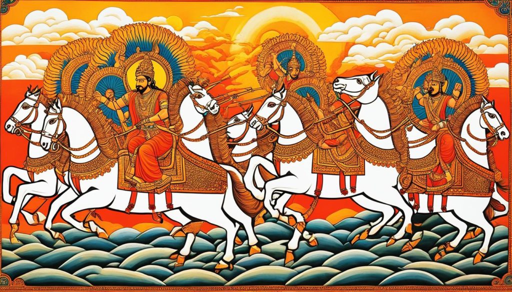 Darstellung von Surya in der indischen Mythologie