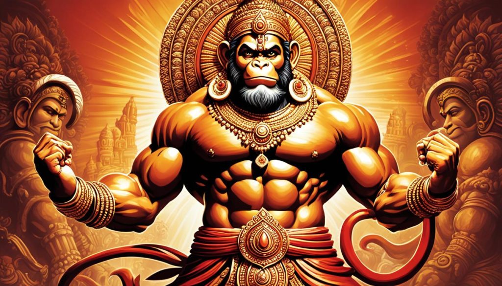 Die majestätische Darstellung von Hanuman in der indischen Mythologie