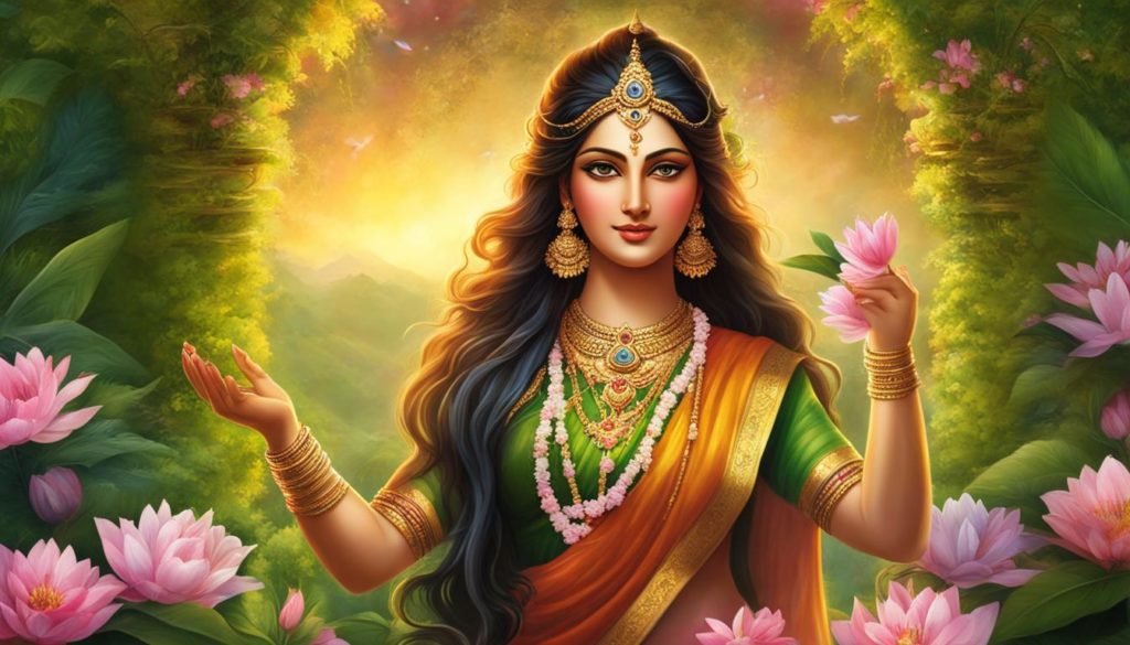 Göttin der Fruchtbarkeit Parvati