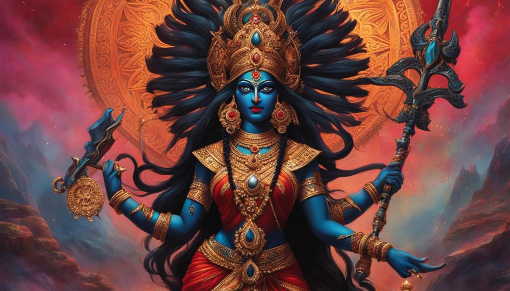 Hindu-Göttin Kali Ikonografie