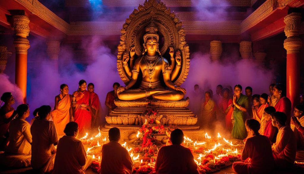 Hinduistische Liebesrituale zur Kamadeva-Verehrung