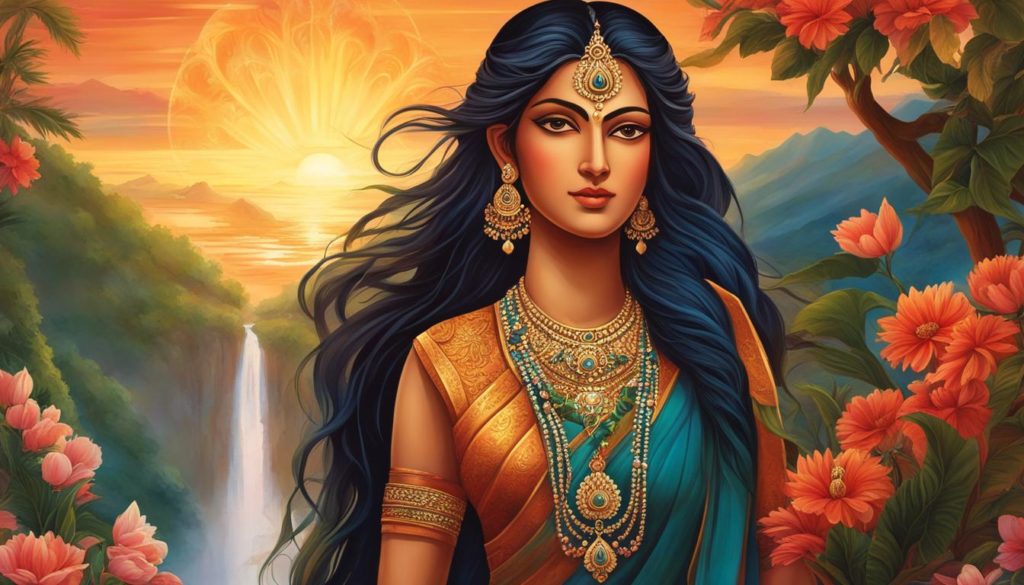 Illustration von Parvatis Legenden und Mythen