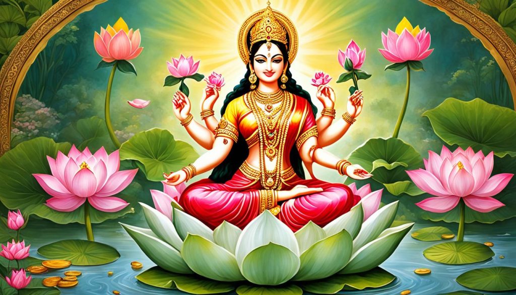 Lakshmi die Göttin des Wohlstands