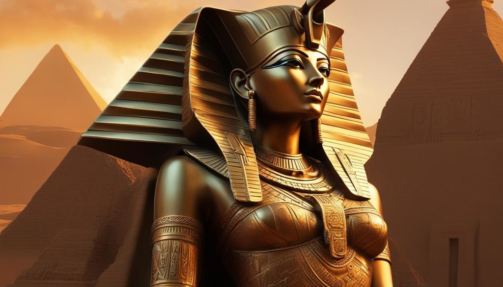 Renpet ägyptische Tempelstatue