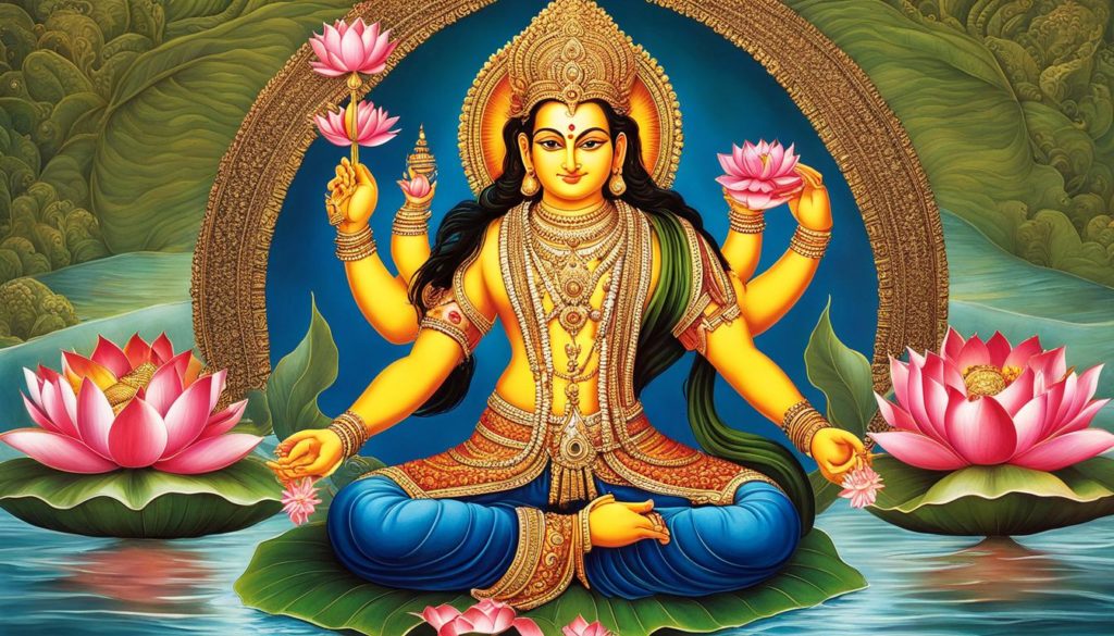 Vishnu als Erhalter der Welt im Hinduismus