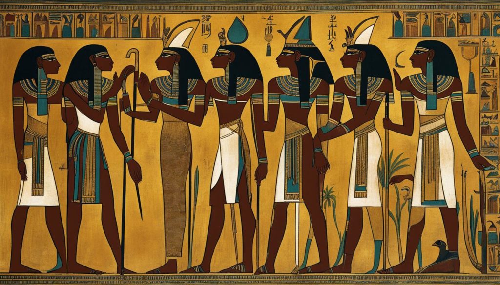 ägyptische Göttin Wadjet und Pharaonen