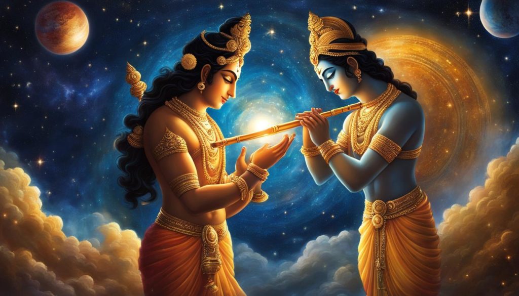 göttlicher Avatar Krishna und Narayana