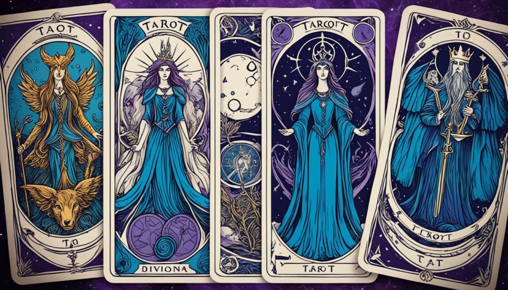 Mystische Darstellung der Geschichte der Tarotkarten