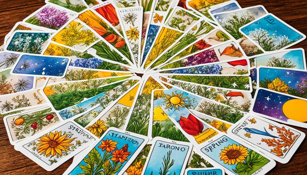 Tarotkarten Sets für Jahreszeitenrituale