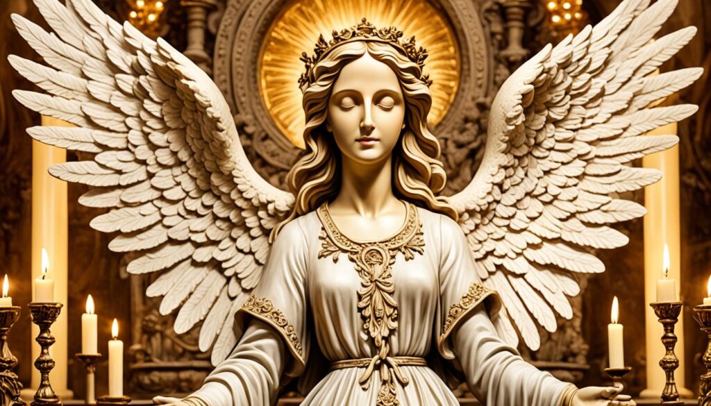 Engel und Altar Mittelalter